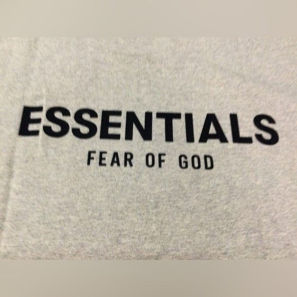 Essentials Fear of God Men's Dark Oatmeal Short Sleeve T-Shirt - Picture 8 of 12